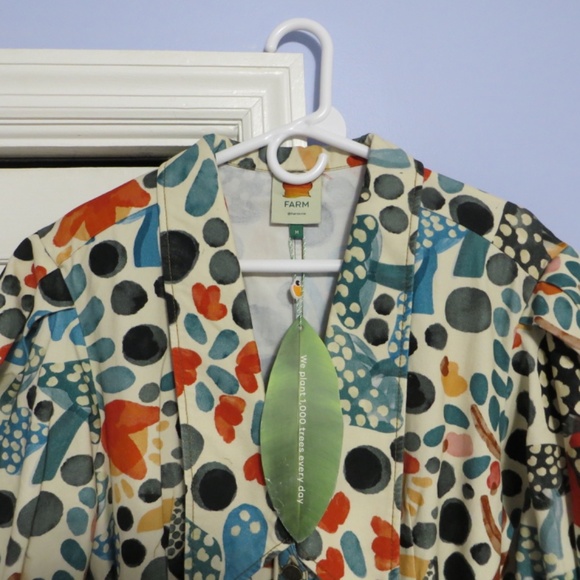 FARM Rio Cream Maxi Dress with Red, Blue & Black Floral Print - Picture 7 of 14